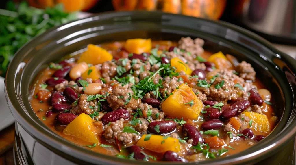 Crock Pot Pumpkin Chili Recipe