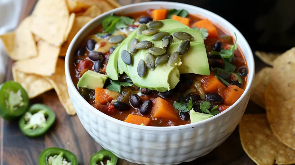 Crock Pot Sweet Potato Black Bean Chili Recipe