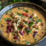Crockpot Cream Cheese Chicken Chili