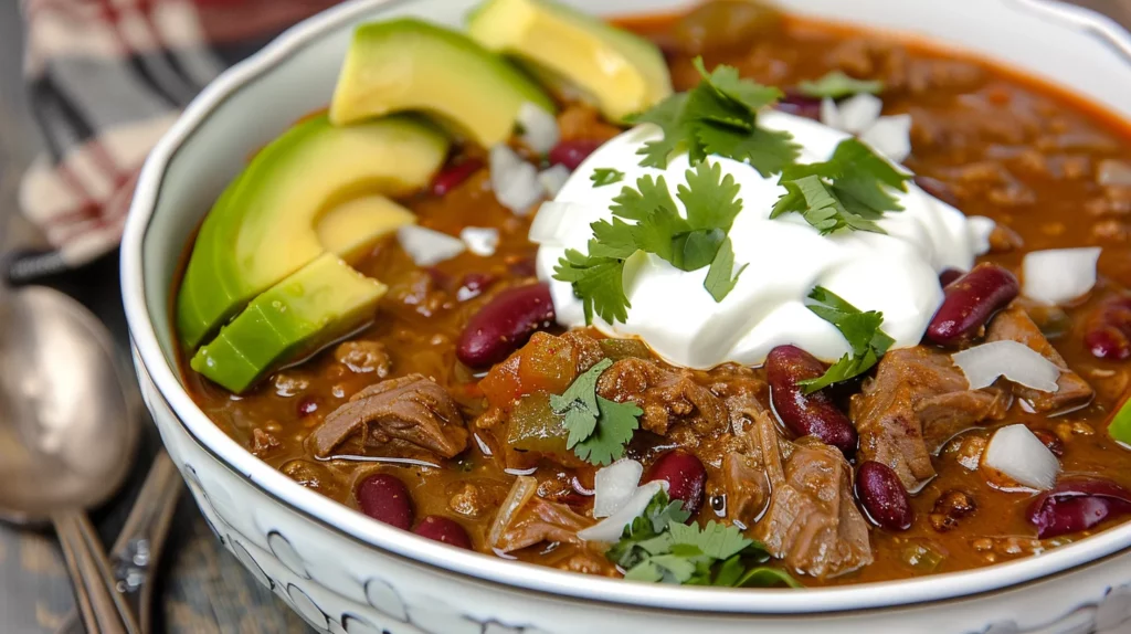 Crowd Pleasing Slow Cooker Chuck Roast Chili