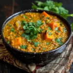 Curried Red Lentil and Sweet Potato Stew