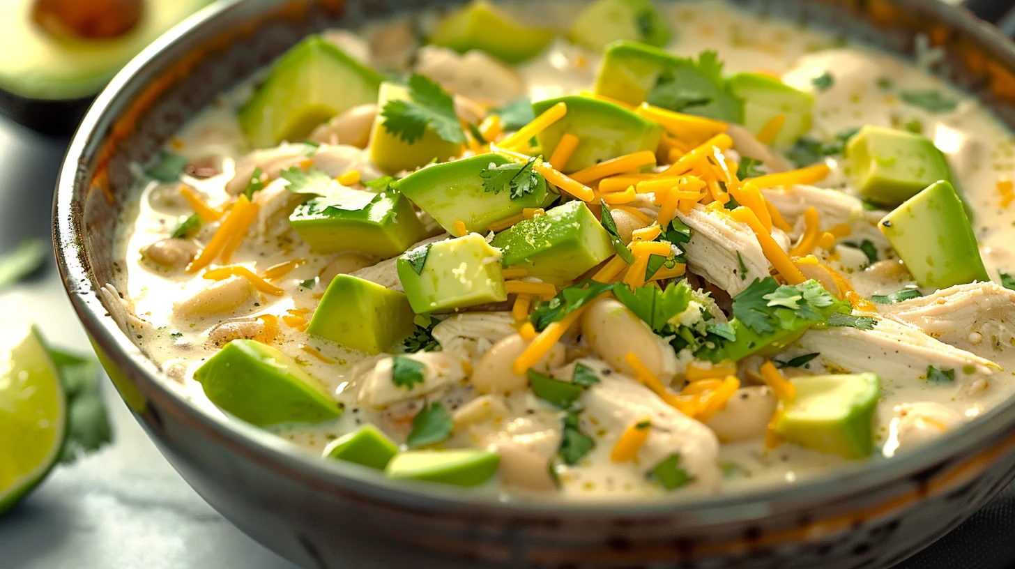Easy Creamy White Chicken Chili