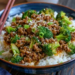 Honey Garlic Ground Beef and Broccoli Stir-fry