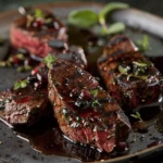 Juniperbalsamic Marinated Venison Steaks