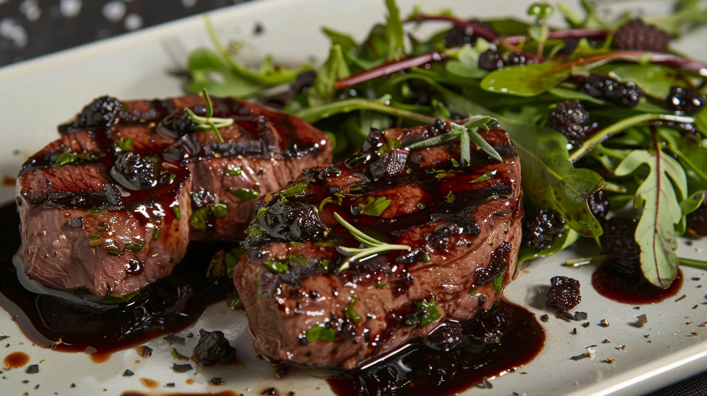 Juniperbalsamic Marinated Venison Steaks