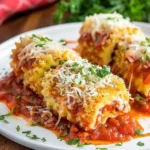 Lasagna Roll Ups With A Crunchy Coating