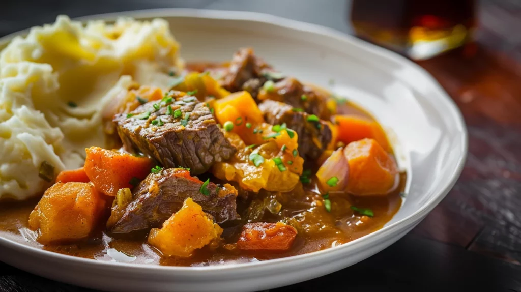 One Pot Pumpkin Beef Stew