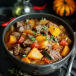 One Pot Pumpkin Beef Stew