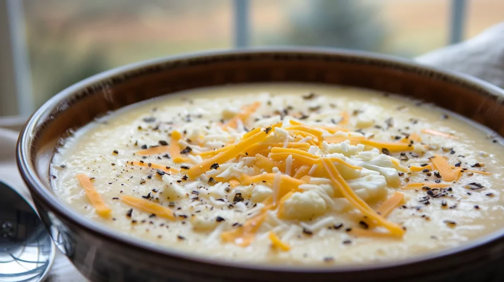 Quick and Easy Cauliflower Cheese Soup