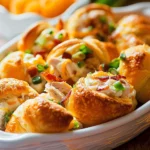 Ranch Bacon Chicken Stuffed Crescent Roll Bombs
