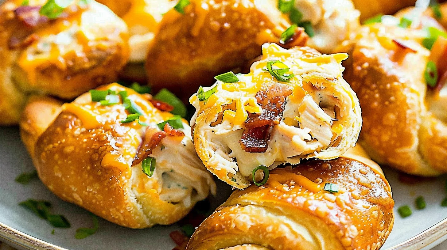 Ranch Bacon Chicken Stuffed Crescent Roll Bombs