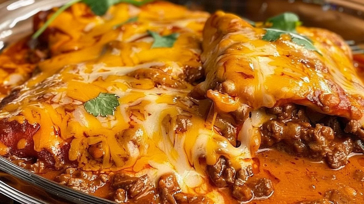 Red Chile Beef Enchiladas