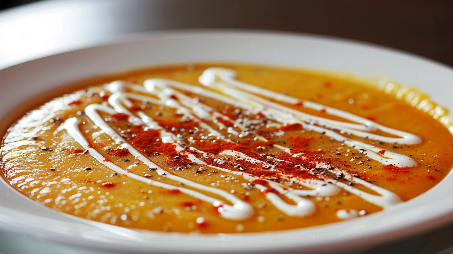 Roasted Pumpkin and Sweet Potato Soup