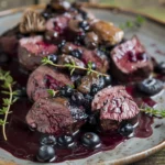 Scandinavianstyle Venison Tenderloin With Blueberrymorel Sauce