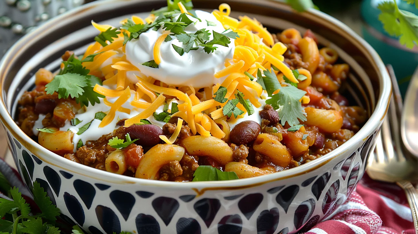 Slow Cooker Chili Mac