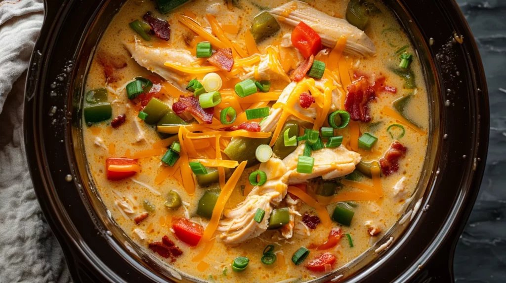 Slow Cooker Creamy Crack Chicken Soup