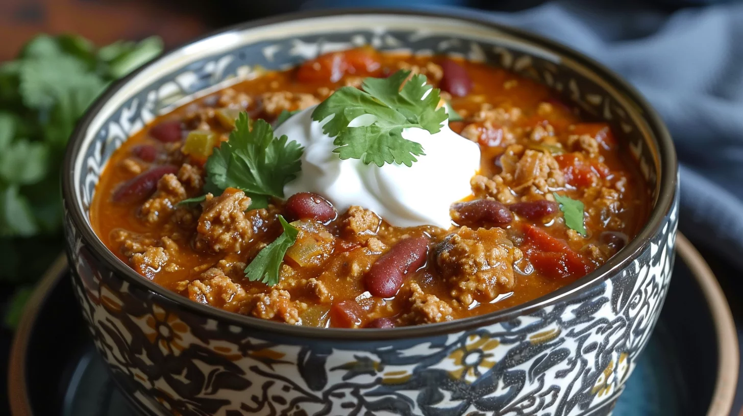 Slow Cooker Turkey Chili