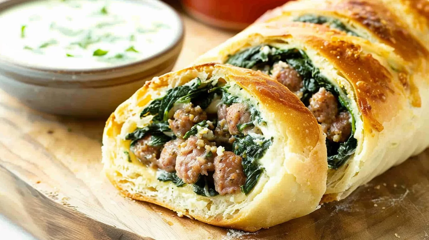Spinach and Sausage Rotels