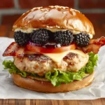 The Bacon Blackberry Cheesecake Burger