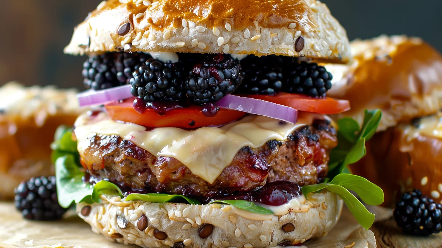 The Bacon Blackberry Cheesecake Burger