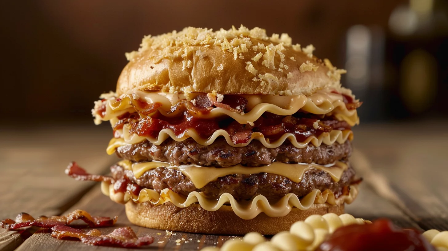The Bacon Lasagna Crunch Burger