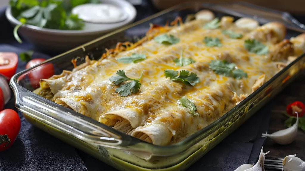 The Best Green Chile Chicken Enchiladas Recipe