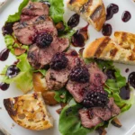 Venison Backstrap With Blackberry Sauce and Nutmeg Notes