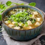 15 Minute Quick Miso Soup With Tofu