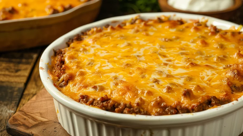 Cheesy Ground Beef Casserole