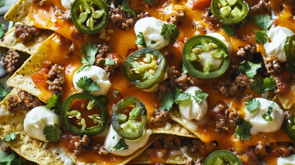 Cheesy Ground Beef Nachos