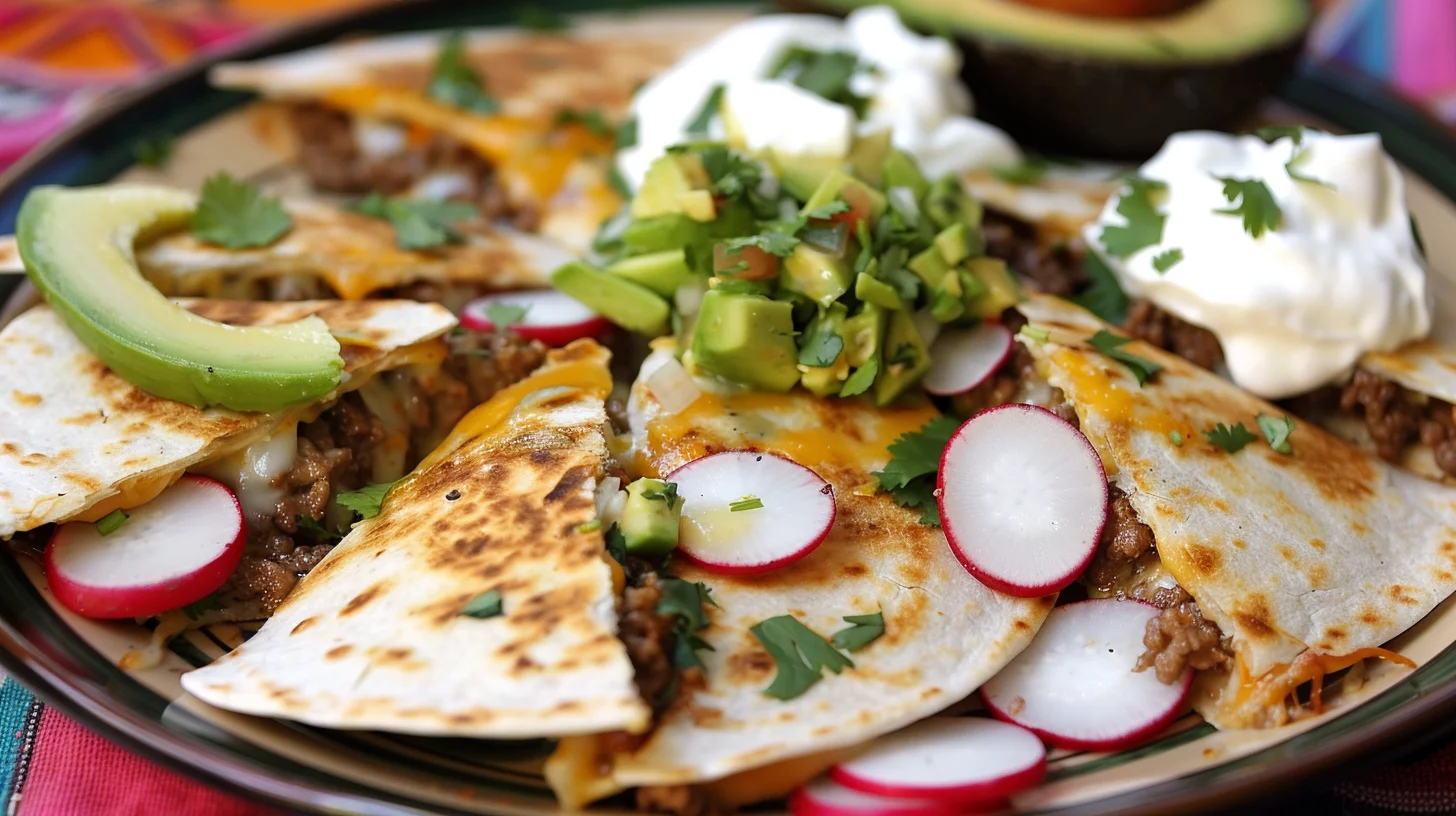Cheesy Ground Beef Quesadillas In 15 Minutes