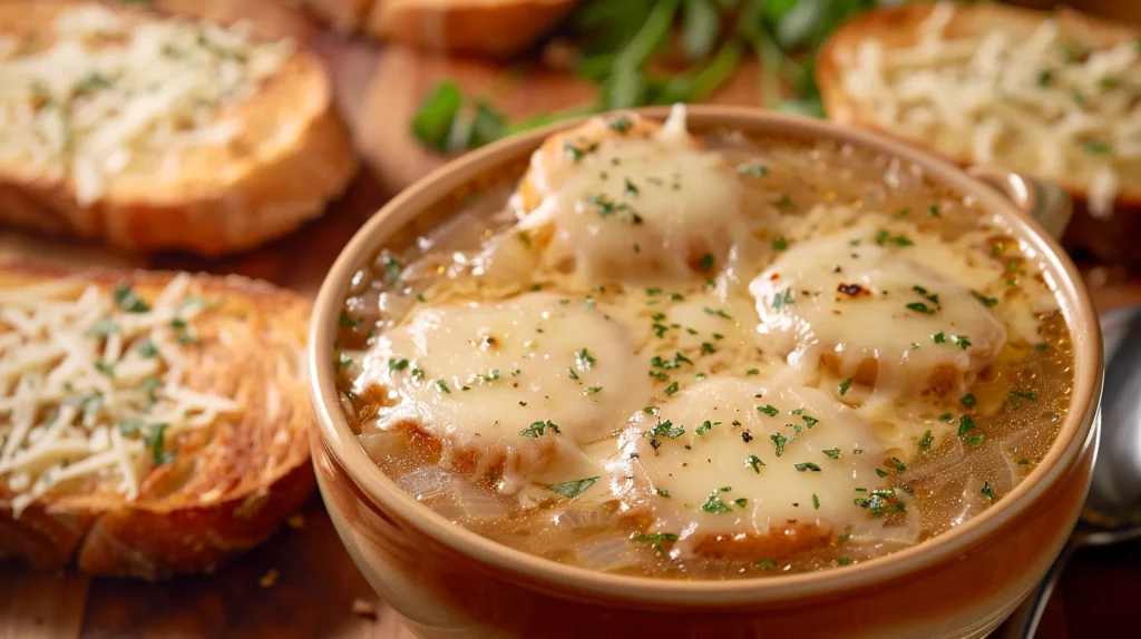 Classic French Onion Soup With Cheese