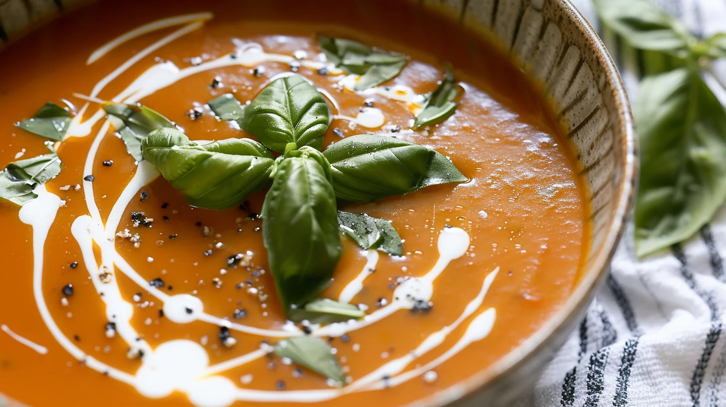 Cozy Creamy Tomato Basil Soup