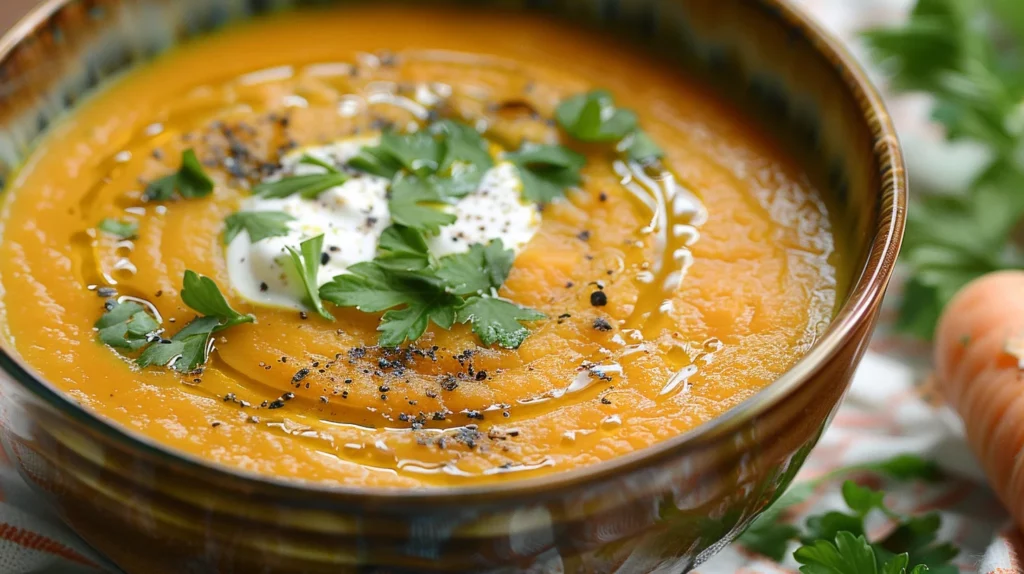 Creamy Carrot Ginger Soup
