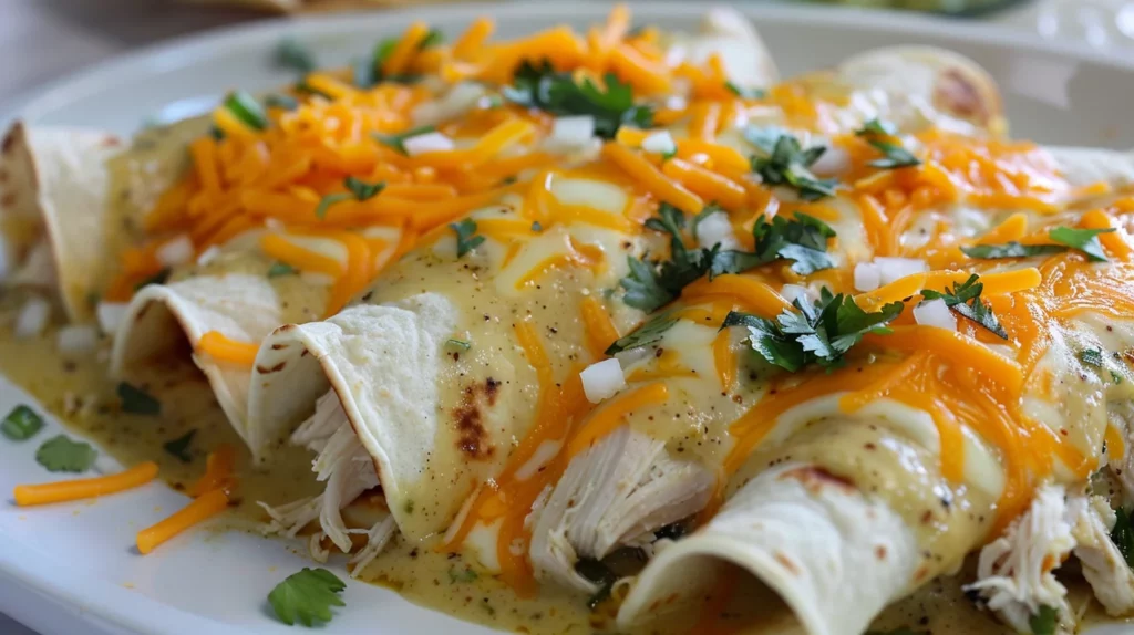 Creamy Chicken Enchiladas
