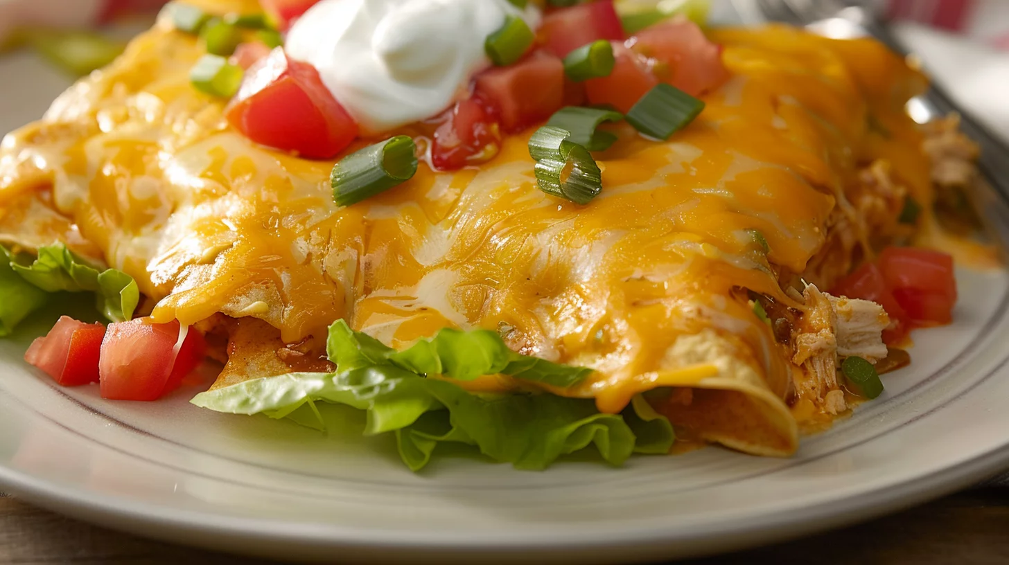 Crockpot Chicken Enchilada Casserole
