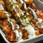 Crockpot Garlic Parmesan Chicken and Potatoes