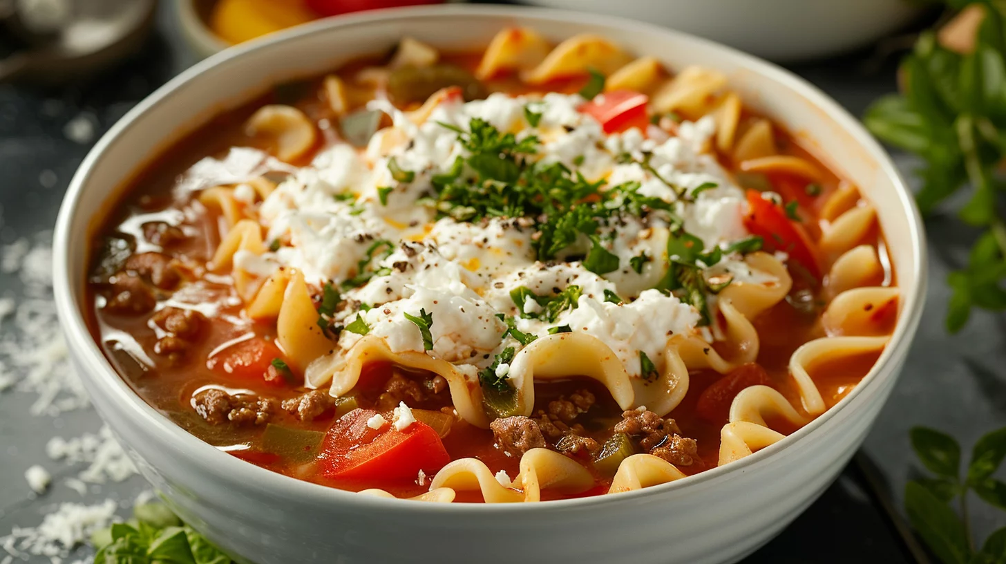 Crockpot Lasagna Soup