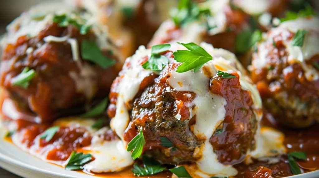 Easy Ground Beef Meatballs With Marinara