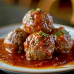 Easy Ground Beef Meatballs With Marinara