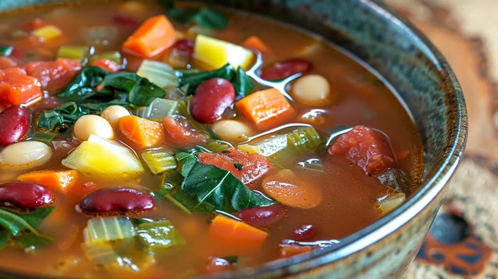 Easy Minestrone Soup Packed With Veggies Recipe