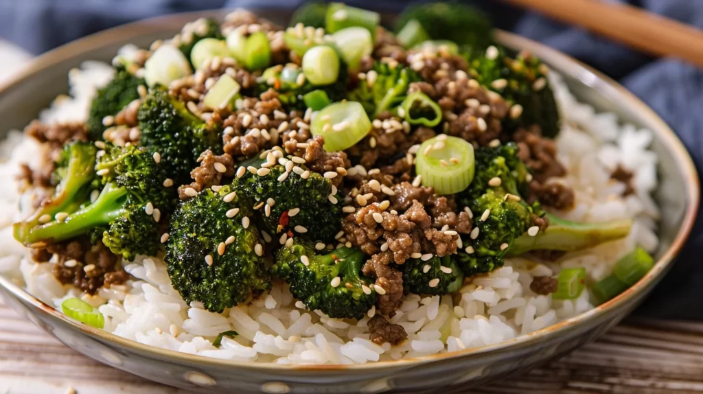 Ground Beef and Broccoli Stir Fry