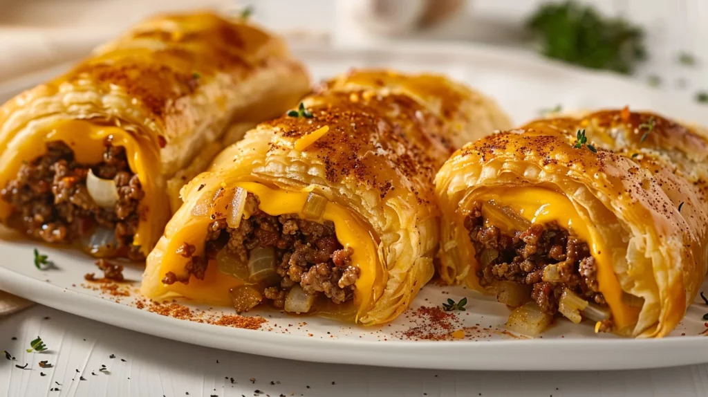 Ground Beef and Cheese Stuffed Pastries