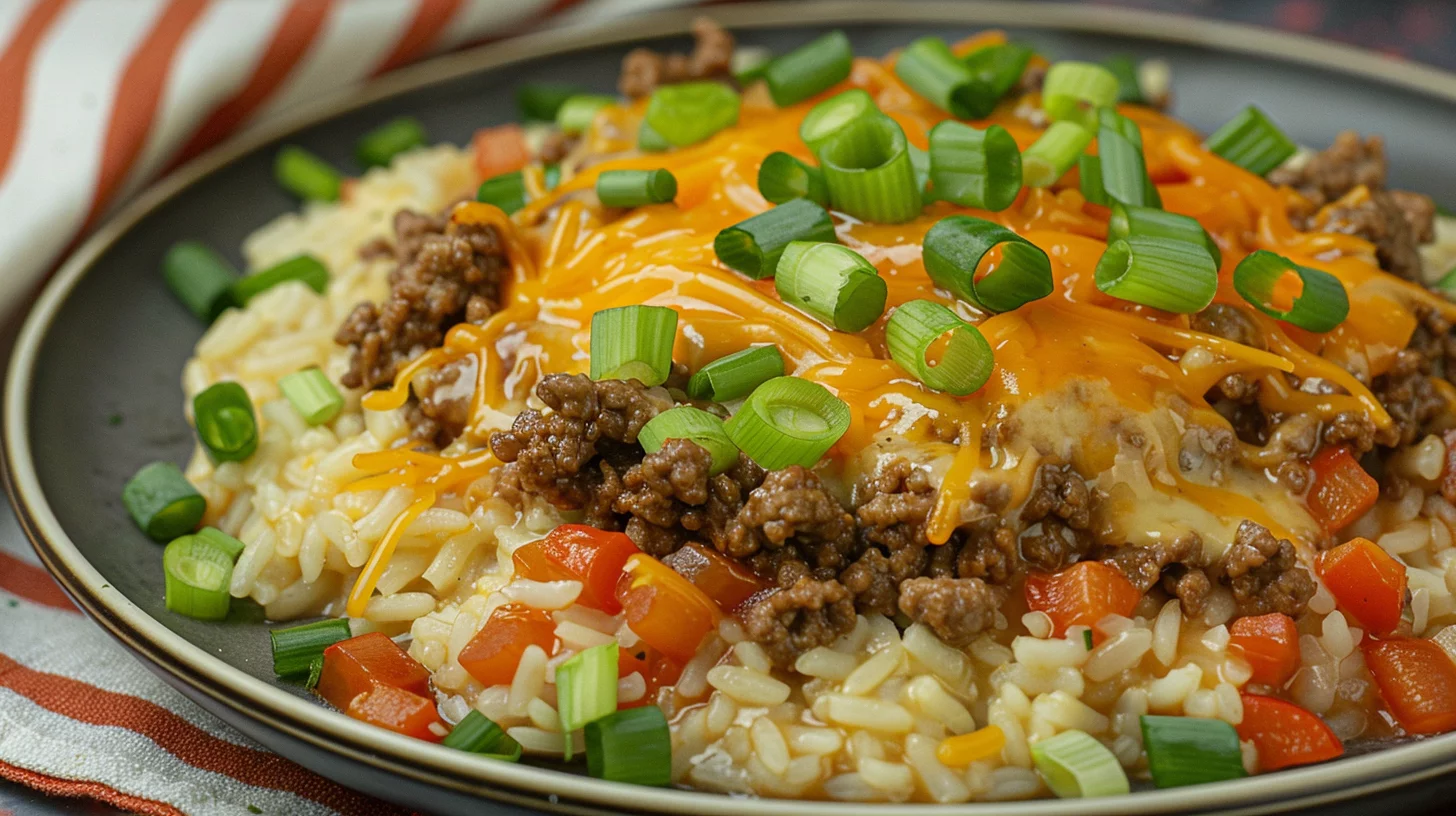 Ground Beef and Rice Skillet Dinner