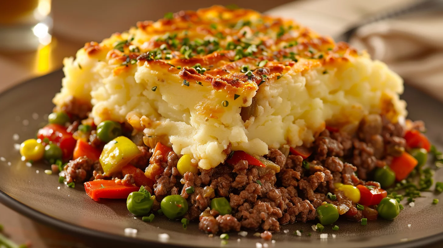 Ground Beef Shepherd's Pie With Mashed Potatoes