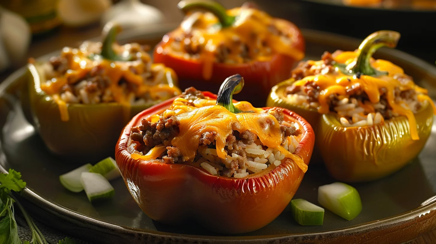 Ground Beef Stuffed Bell Peppers