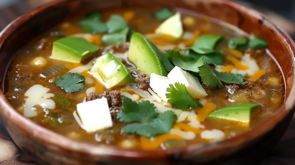 Ground Beef Taco Soup