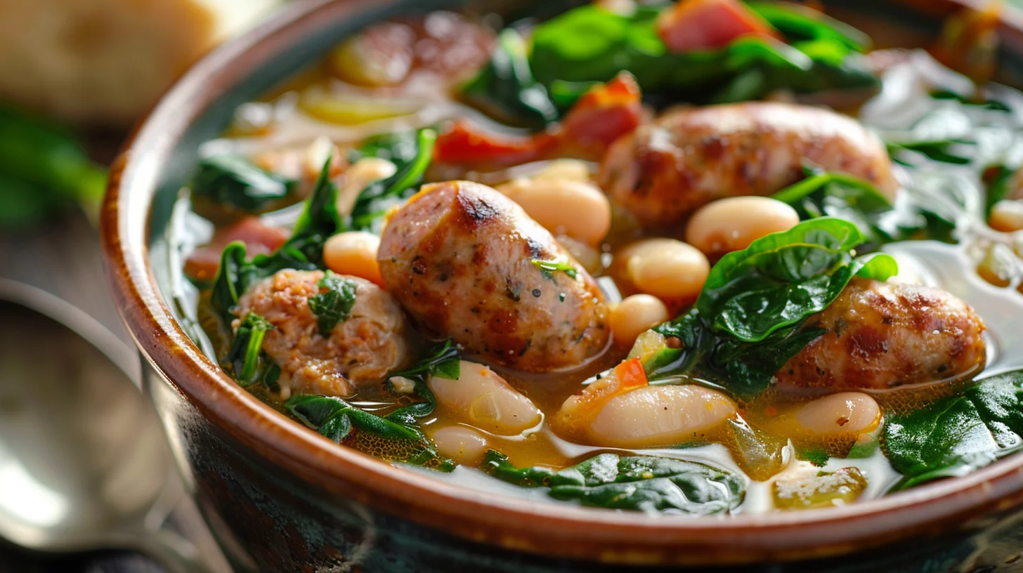 Italian Sausage and White Bean Soup Comfort Bowl
