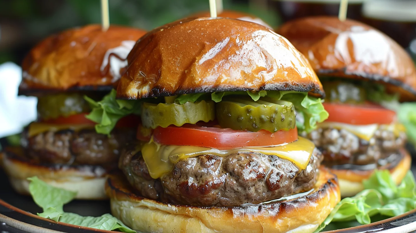 Juicy Homemade Ground Beef Burgers