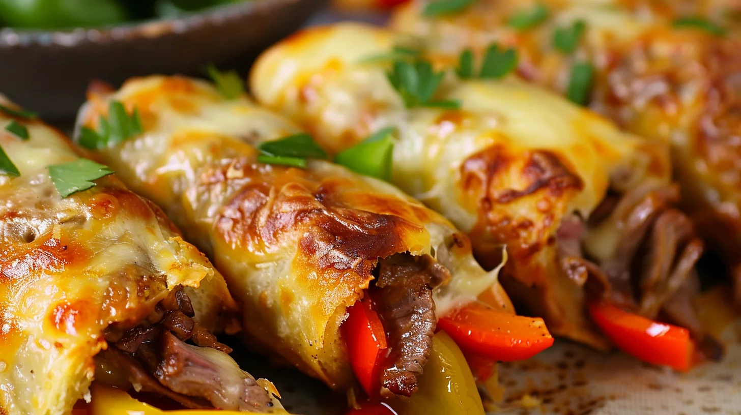 Keto Philly Cheesesteak Rolls